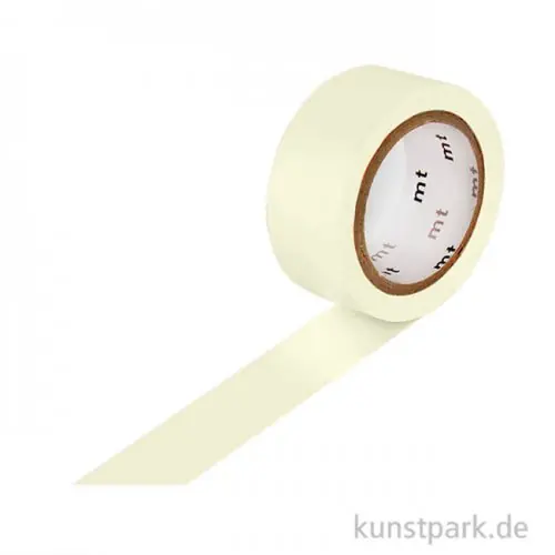 MT Masking Tape Pastel Ivory, 15 mm, 7 m Rolle Handgefertigt