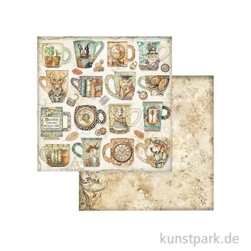 Sichere Zahlung Stamperia Scrappapier - Alterego Cups, 30,5 x 30,5 cm