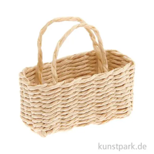 Miniatur Korb oval, 4,5 x 2,2 x 4 cm Preisknaller