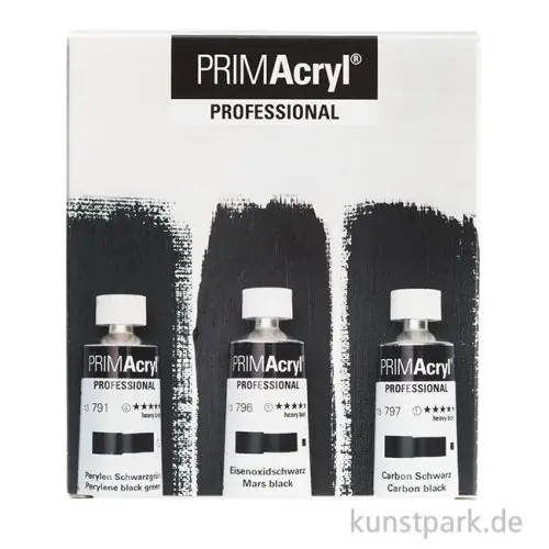 Direktkauf Schmincke PRIMAcryl Set - Schwarztöne, 3 x 35 ml