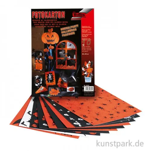 Motivkarton Halloween, 25 x 35 cm, 10 Bogen, 300g/m² Finale Aktion
