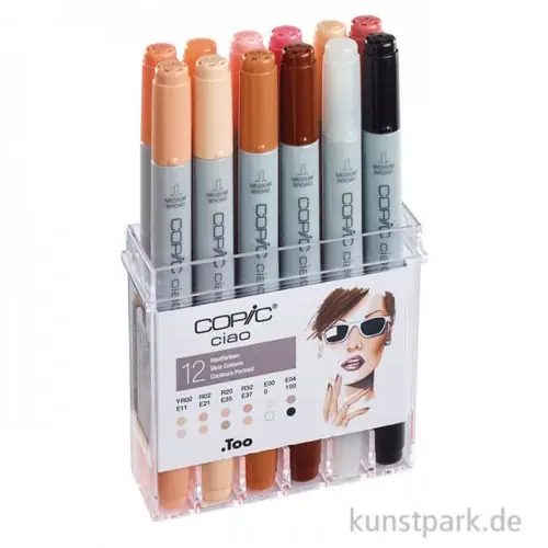 COPIC ciao Set 12er - Hautfarben Direktkauf