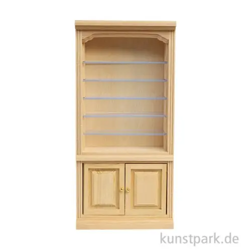 Miniatur Bücherregal, Holz, 9,3 x 3,5 x 16,5 cm Abverkauf