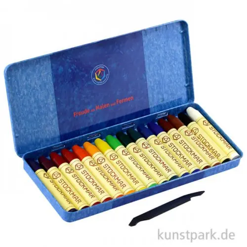 Wochenendangebot Stockmar Wachsmalstifte, 16 Farben im Metalletui