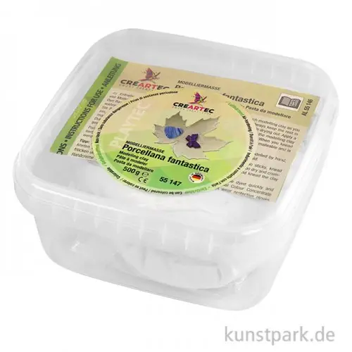 Porcellana Fantastica Modelliermasse - Kaltporzellan, 500 g Weltweiter Versand