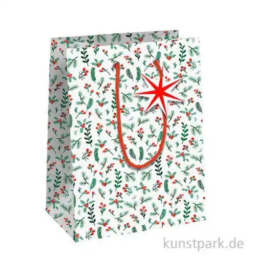 Geschenktasche Weihnachten Cosy, 21,5 x 10,2 x 25,3 cm Neue Ware