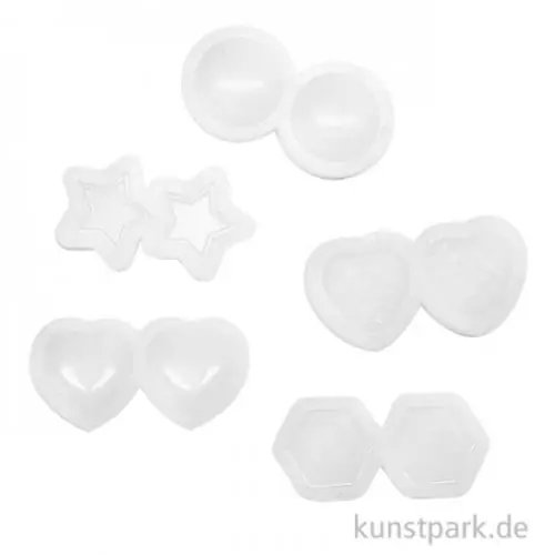 Silikonformen für Schmuck - Mini Basics, 5er Set Geld-Zurück-Garantie