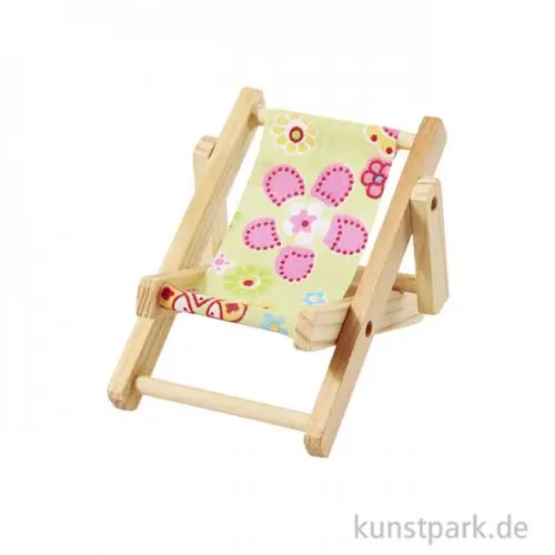 Miniatur-Liegestuhl Strandparty - Gelb, 10 cm Nur Heute