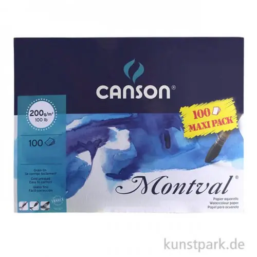 Canson MONTVAL Aquarellblock, 100 Blatt, 200g Jetzt Bestellen