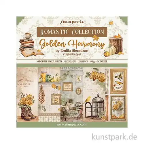 Stamperia Scrapbooking Pad - Golden Harmony, 30,5 x 30,5 cm Super-Preis