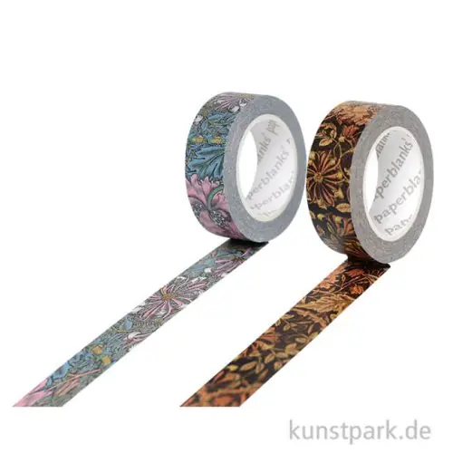 PAPERBLANKS Washi Tape Set, 2 x 10m - Morris Geißblatt & Heckenkirsche Top-Seller