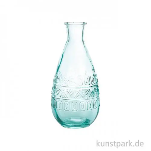 Geld-Zurück-Garantie Glas Vase - Berlin, Blau, 75 x 158 x 75 mm