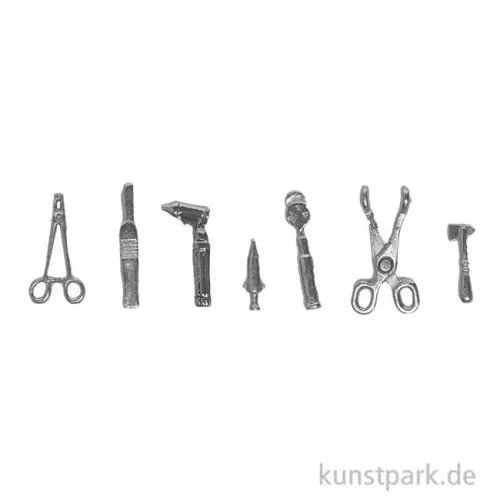 Neue Ware Miniatur Medizin-Instrumente, 7 Stück