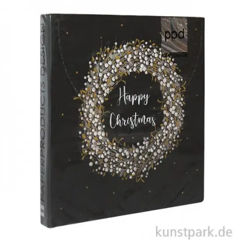 Mega-Angebot Servietten White Wreath - 33 x 33 cm