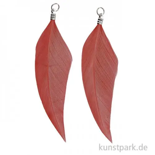 Exklusiv Anhänger Federn - Terra, 2er Set