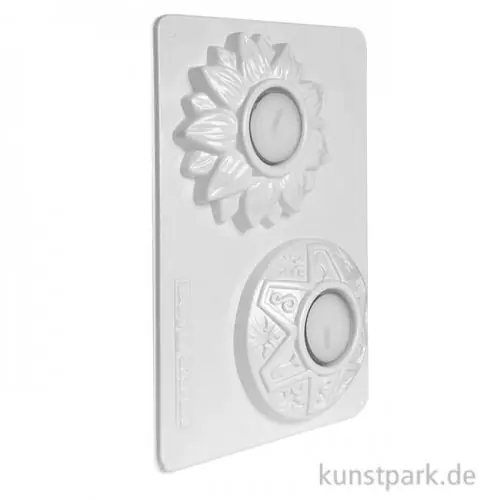 Gießform - Kerzenhalter, Blume + Symbole Top-Preis