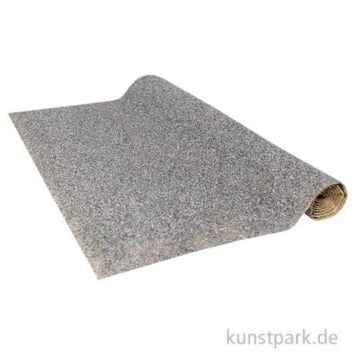 Kostenloser Rückversand Miniatur Steinmatte Grau, gerollt, 37 x 100 cm