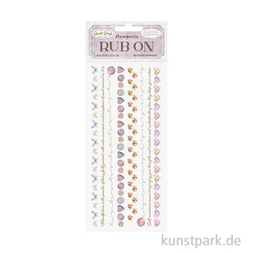 Garantierte Lieferung Stamperia Rub On Transferfolie - Quiet Days Cozy Borders