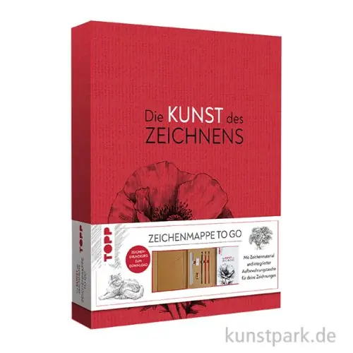 Neu Im Sortiment Die Kunst des Zeichnens - Zeichenmappe To Go, Topp Verlag