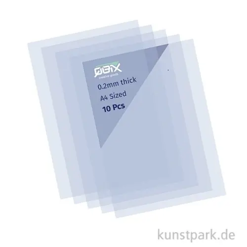 QBIX Stencil Sheets zum Schablonen selber machen, 0,2 mm, 10 Blatt, A4 Must-Have