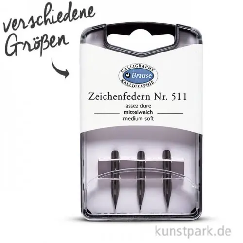 BRAUSE Zeichenfeder, 3 Stück Preiswert