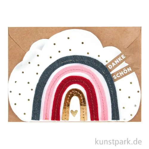 Zertifiziert Good old friends - Regenbogenkarte, Dankeschön
