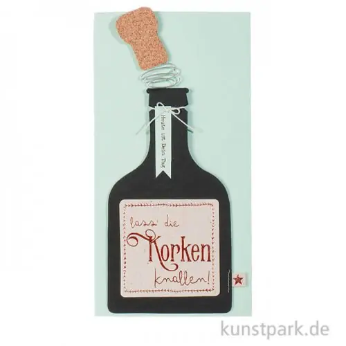 Good old friends - Knallkorken Karte, Lass die Korken Bestpreis