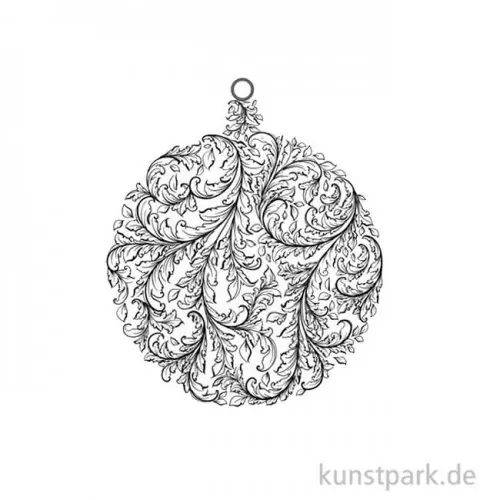 IndigoBlu Stempel - Baroque Bauble - 110x90 mm Neuheit