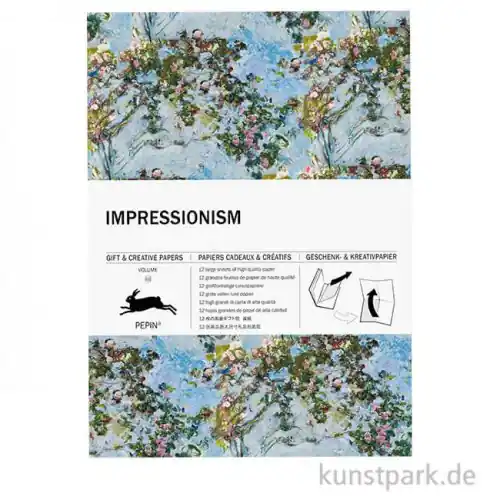 Abverkauf PEPIN Kreativpapier Buch - Impressionism