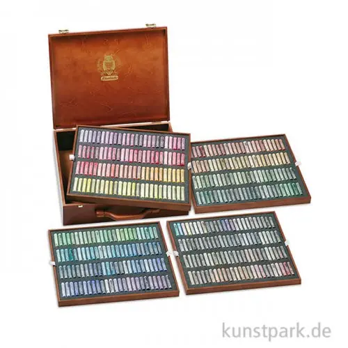 Schmincke PASTELL - Holzkasten Komplett-Sortiment 400 Stifte Schneller Versand