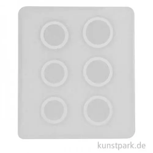 Ab Werk CraftEmotions Silikonform - 6 Ringe glatt, 8 x 9 cm