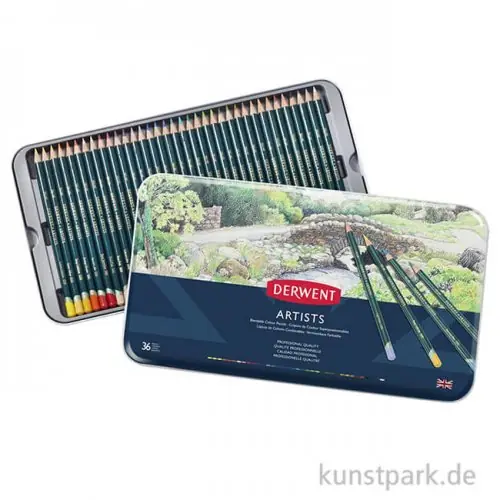 Derwent ARTISTS, 36 Farbstifte im Metalletui Großhandel