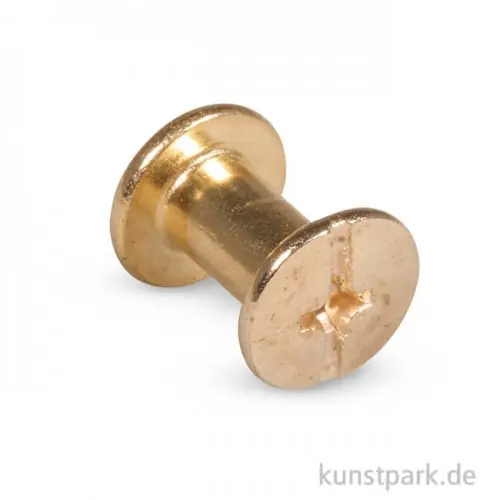 Spezial-Befestigungsschrauben - Pin & Peg, Gold, 8 Stück Markenware