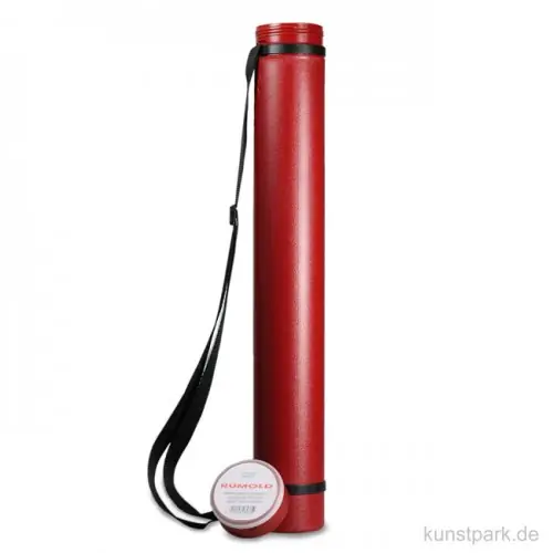 Zoom Planrolle Rot, Durchmesser 8,0 cm, L 62-105 cm, Schraubdeckel Preisreduziert