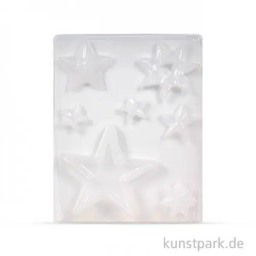 Gleich Bestellen Gießform - Sterne, 7 Motive, 3 - 13 cm