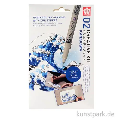 Sakura Creative Kit - Zeichenset, Wave of Kanagawa Must-Have