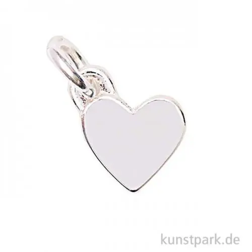Kracherpreis Anhänger für Schmuck - Herz, Silber