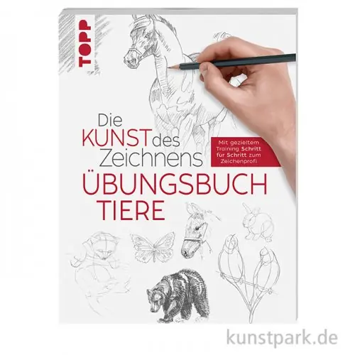 Die Kunst des Zeichnens - Tiere Übungsbuch, Topp Verlag Must-Have