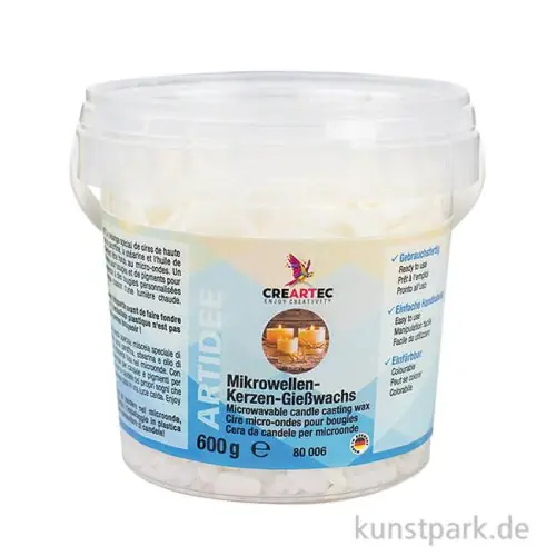 Mikrowellen Kerzen Wachs, 600 g Zertifiziert