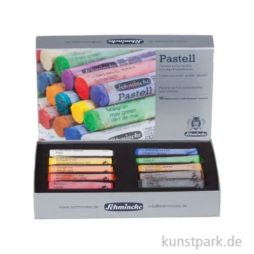 Neu Schmincke PASTELL - Kartonset 10 Stifte