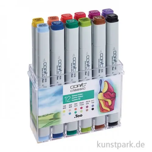 Markenware COPIC Marker Set 12er - Sommerfarben