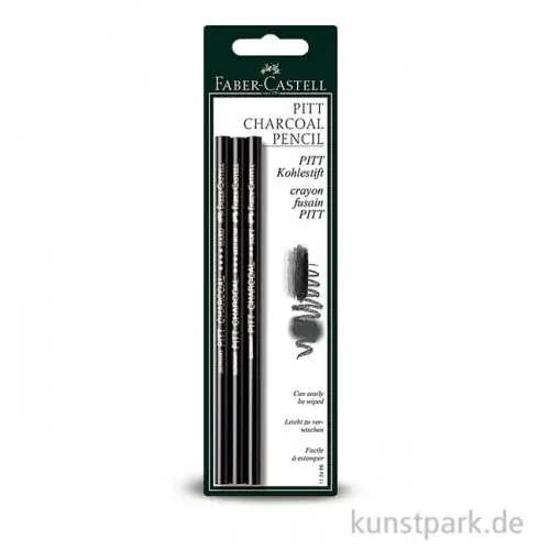 Faber-Castell PITT-Zeichenkohlestift 3er Set Letzte Chance
