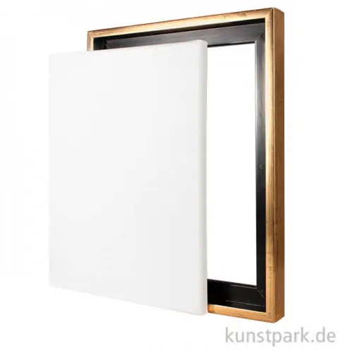 Schattenfugenrahmen mit Keilrahmen - Gold Letzte Chance