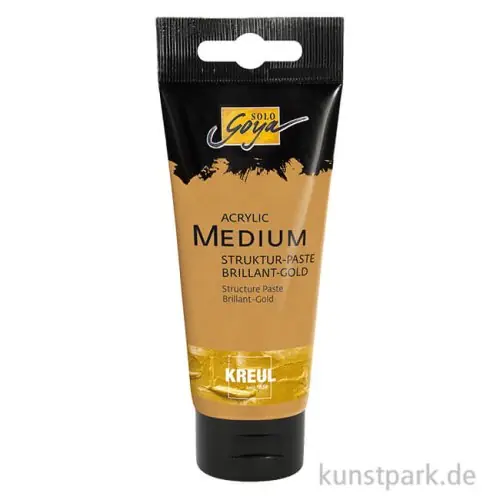 Preis Gesenkt Solo Goya Acryl Strukturpaste, Brillant-Gold, 100 ml