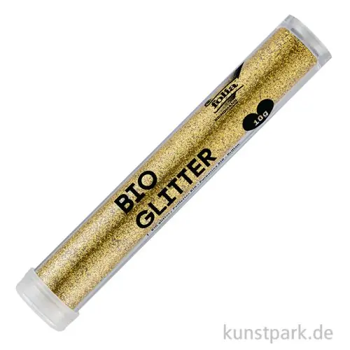 Glitter zum Basteln - Gold, biologisch abbaubar, 10 g Neu
