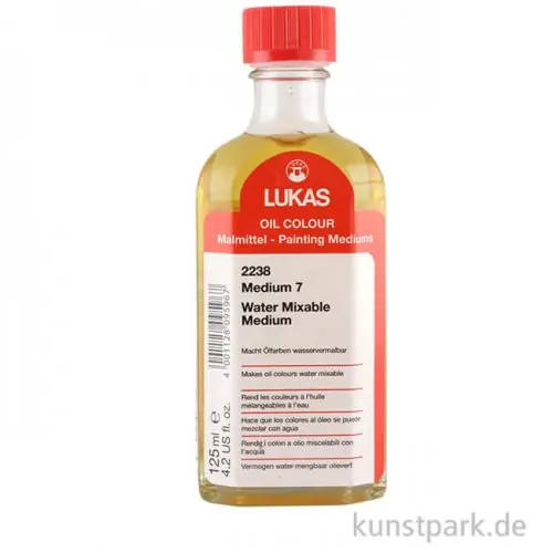 Finale Aktion Lukas Malmittel 7 macht klassische Ölfarbe wasservermischbar, 125 ml
