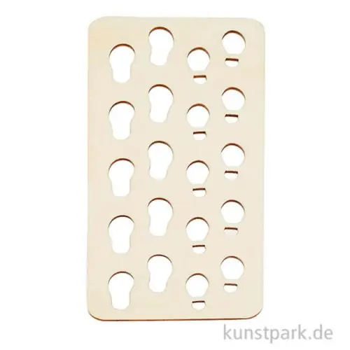 Schablone - Mini Fußstapfen, Holz, 14 x 7 cm Geld-Zurück-Garantie