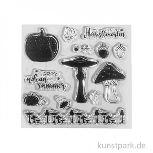 Beliebt Clear Stamps - Herbstleuchten, 102,5 x 97 mm, 13 Motive