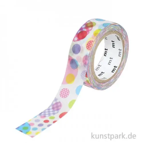Gratis Versand MT Masking Tape Random Dot, 15 mm, 7 m Rolle