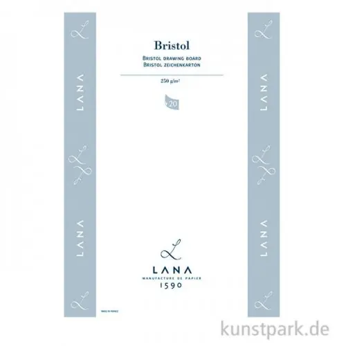 Lana BRISTOL Zeichenkarton, 20 Blatt, 250g Super-Preis